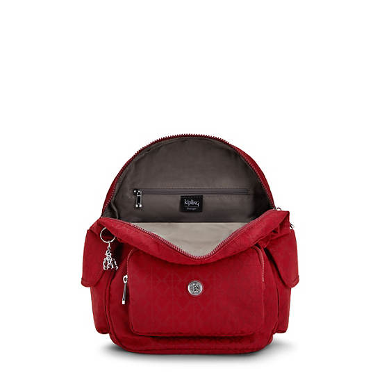 Kipling City Pack Small Classic Backpacks Signature Red | AU 1498IL